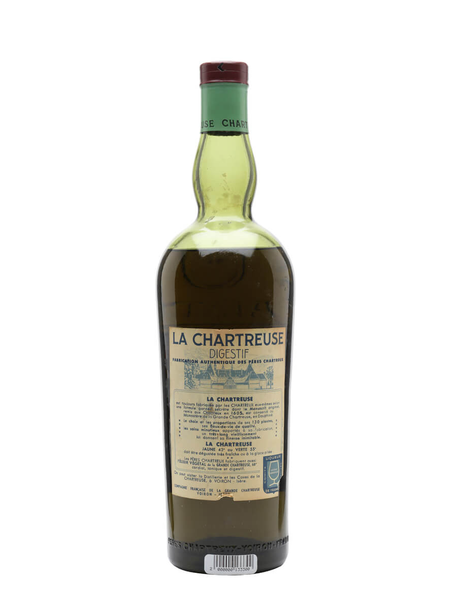 Chartreuse Green Liqueur Voiron Bot.1956-1964